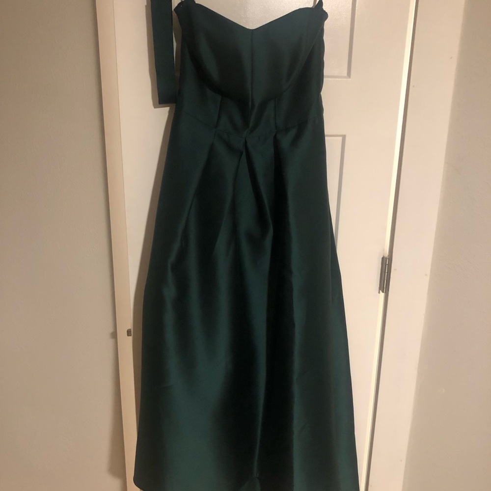 High low strapless formal dress